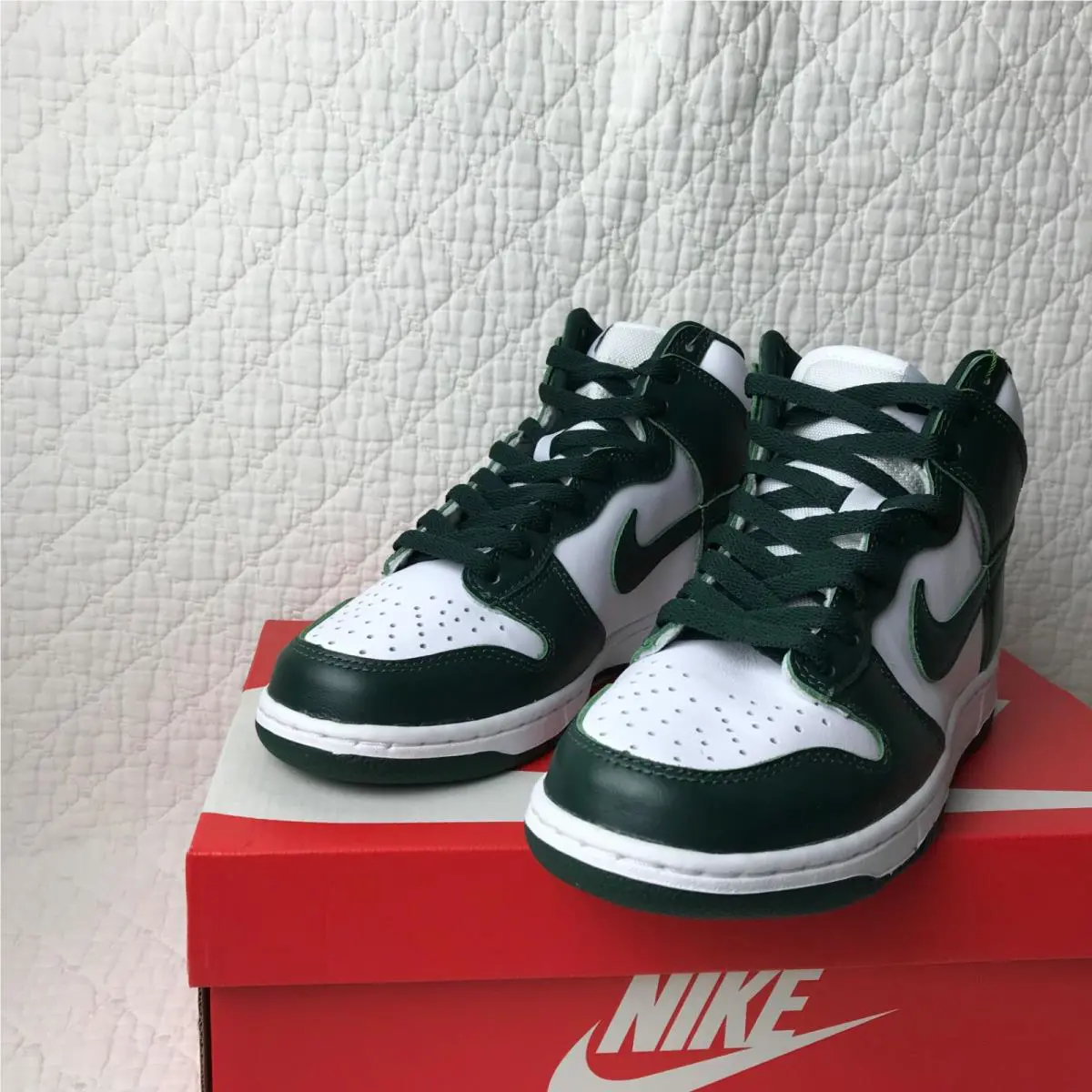 Nike shoes - Nike Dunk High - Dunk High - CZ8149-100 - White/Pro Green 5