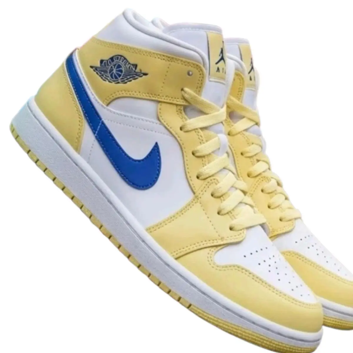 Nike Air Jordan Lemon Wash Lapis BQ6472-701 Womens Size 5.5