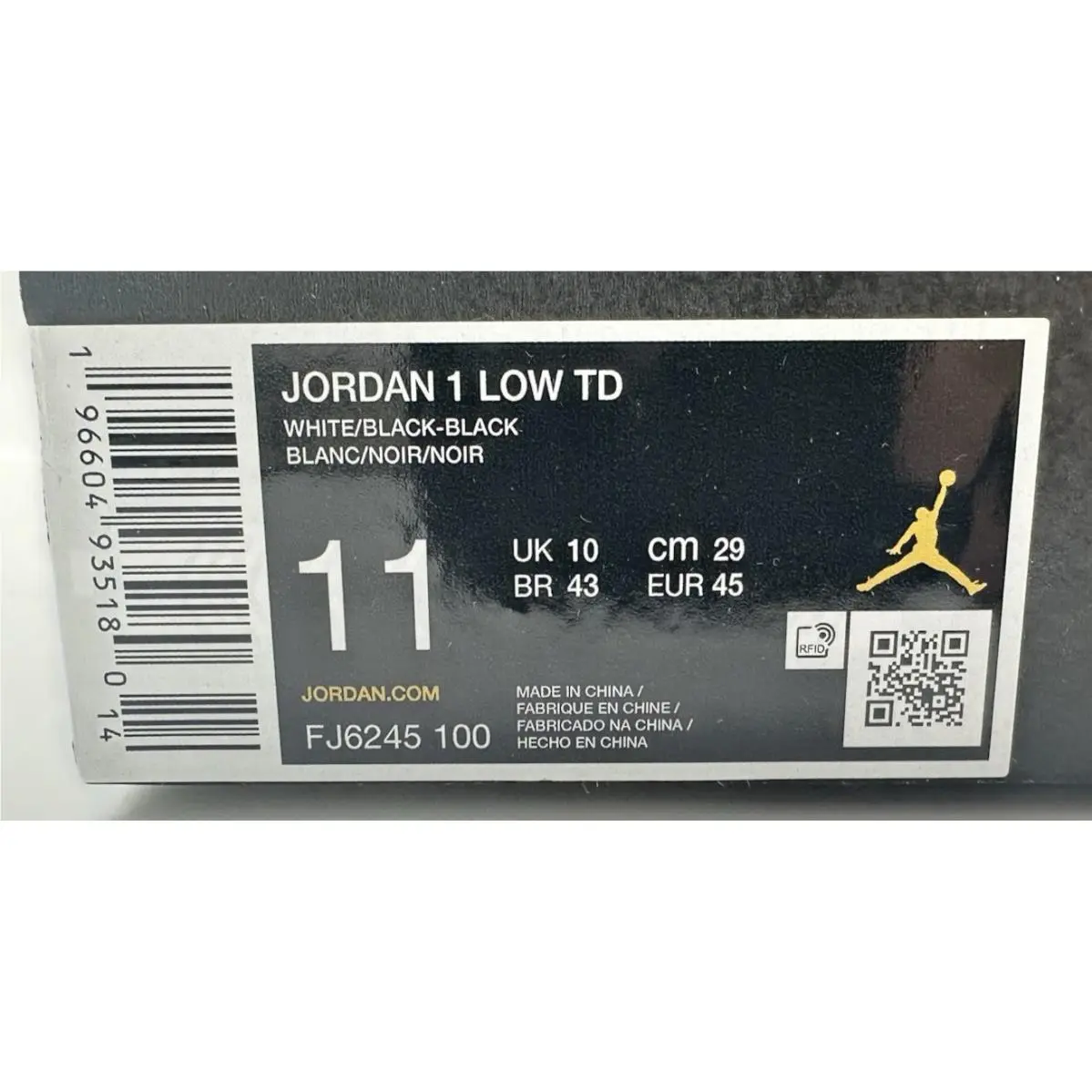 Nike shoes - Nike Jordan 1 - FJ6245-100 - Black 9