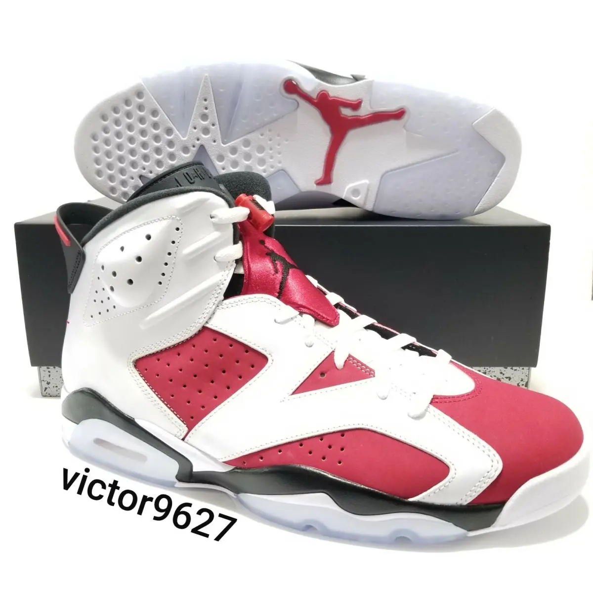 Size 14 Nike Air Jordan 6 Retro OG `carmine` 2021 CT8529 106 Mens