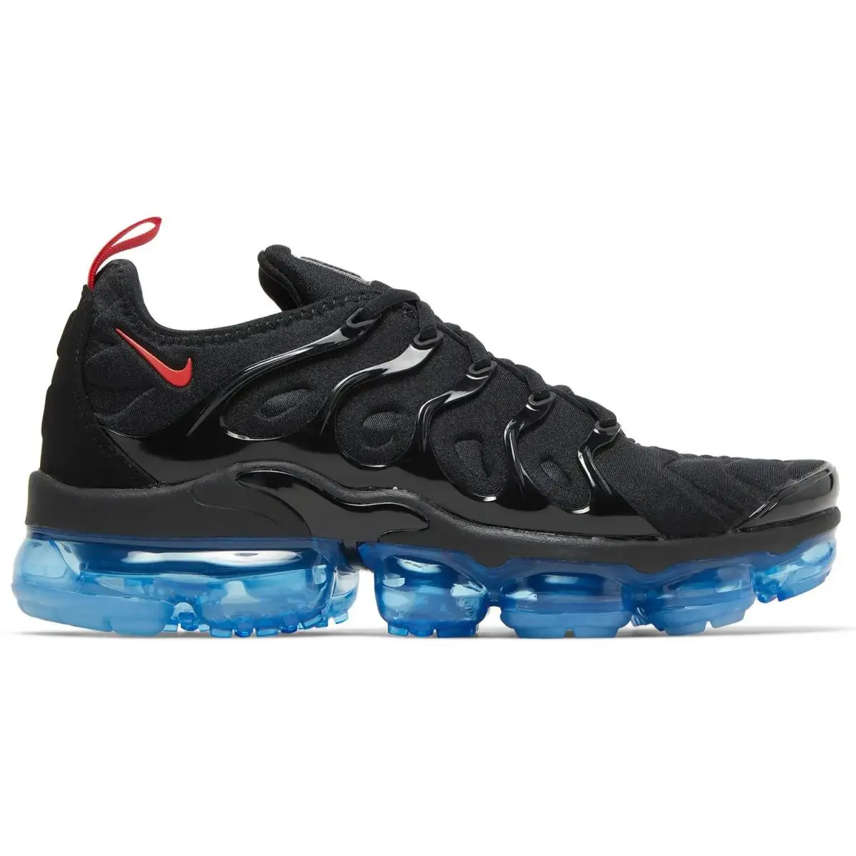 Mens 13 -nike Air Vapormax Plus Black Icy Blue Running Shoes Sneaker DQ7626 001 - Black