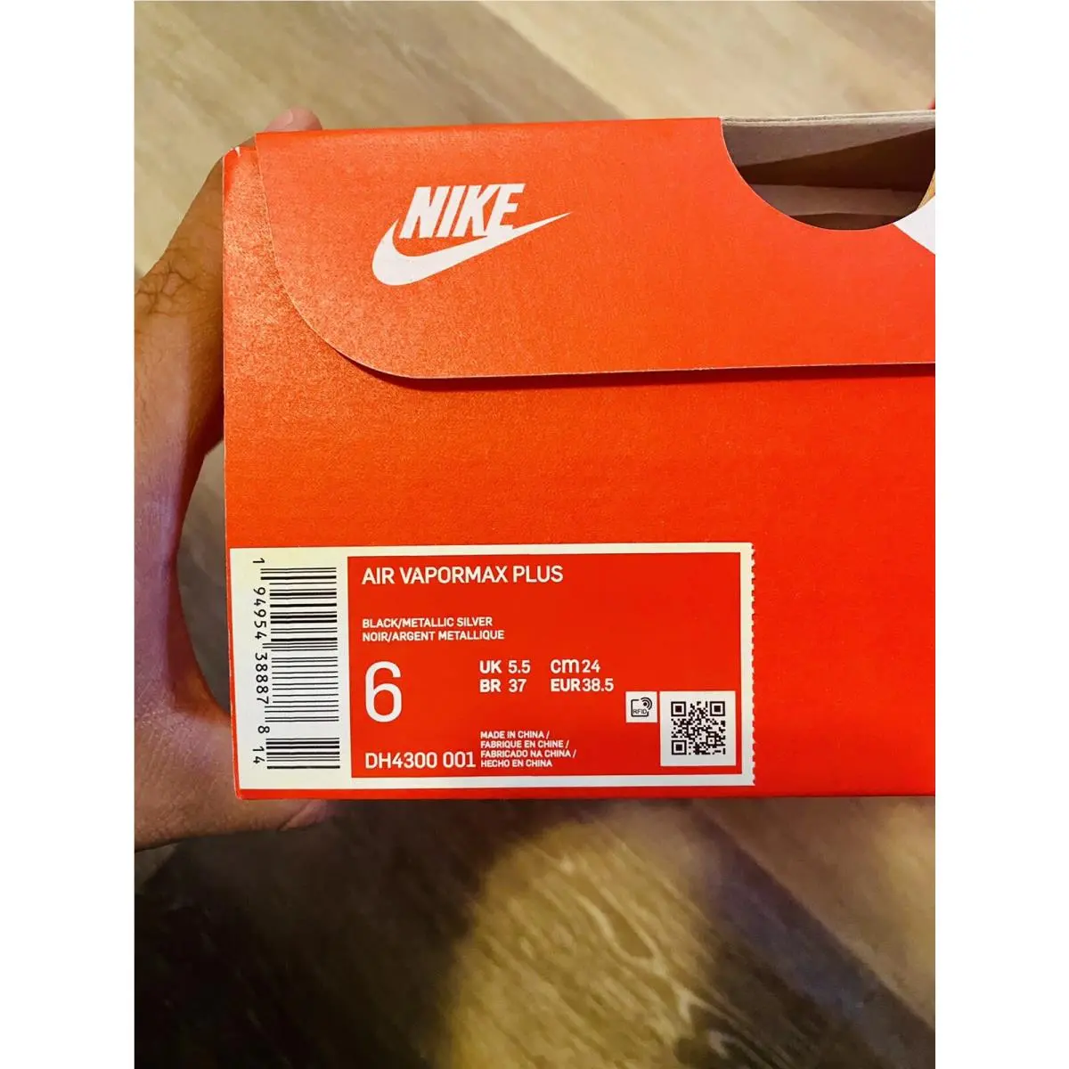 Nike shoes - Nike Air Vapormax Plus - Air Vapormax Plus - DH4300-001 - Black-Blue-Metallic Silver (UPC: 194954388878) 10