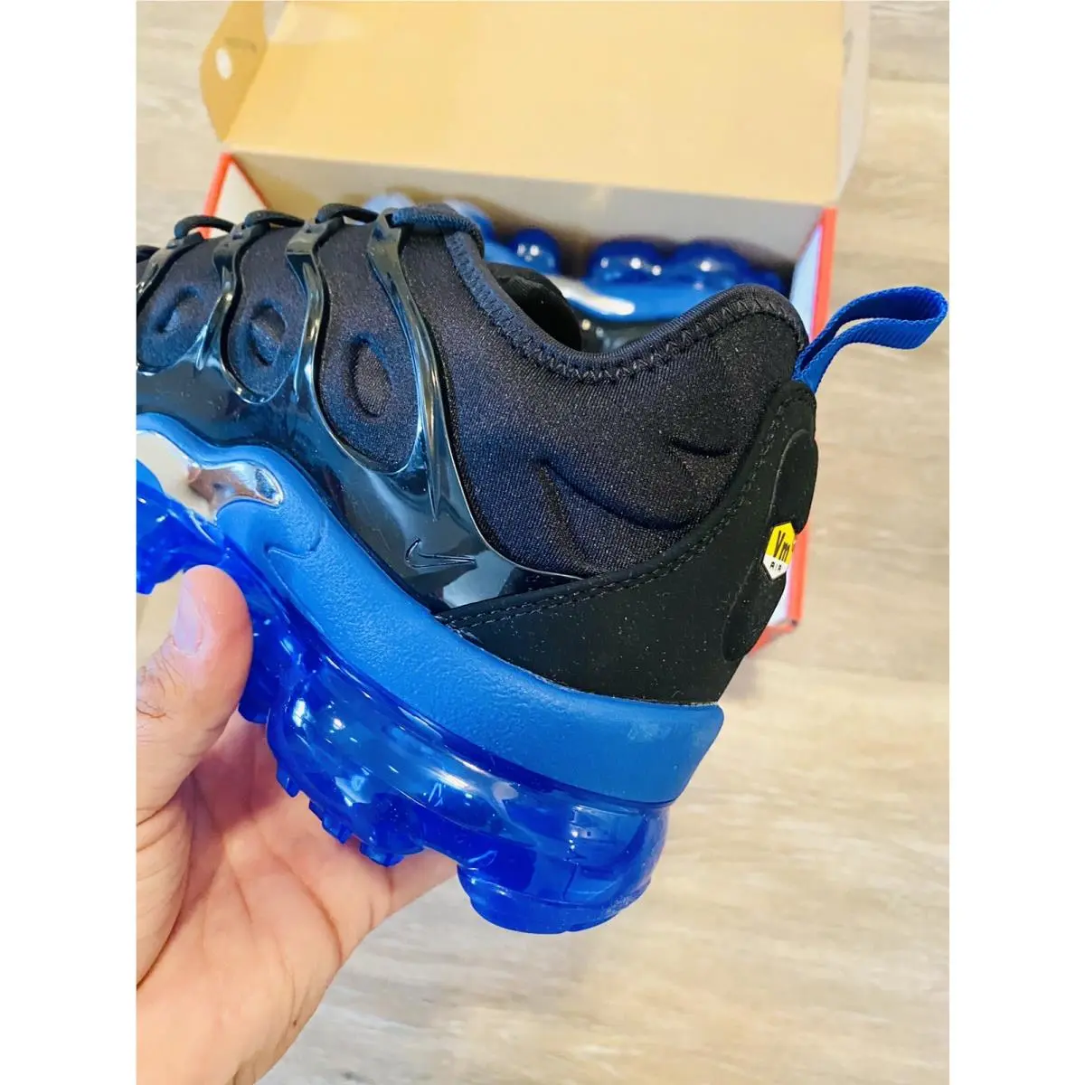 Nike shoes - Nike Air Vapormax Plus - Air Vapormax Plus - DH4300-001 - Black-Blue-Metallic Silver (UPC: 194954388878) 1