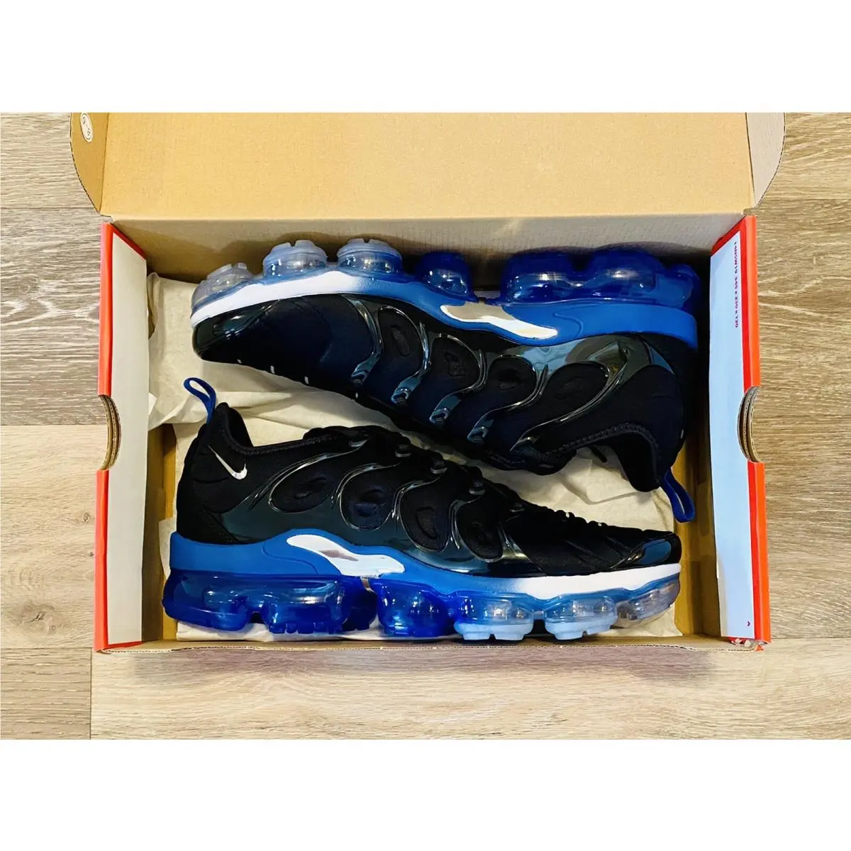 Nike shoes - Nike Air Vapormax Plus - Air Vapormax Plus - DH4300-001 - Black-Blue-Metallic Silver (UPC: 194954388878) 5