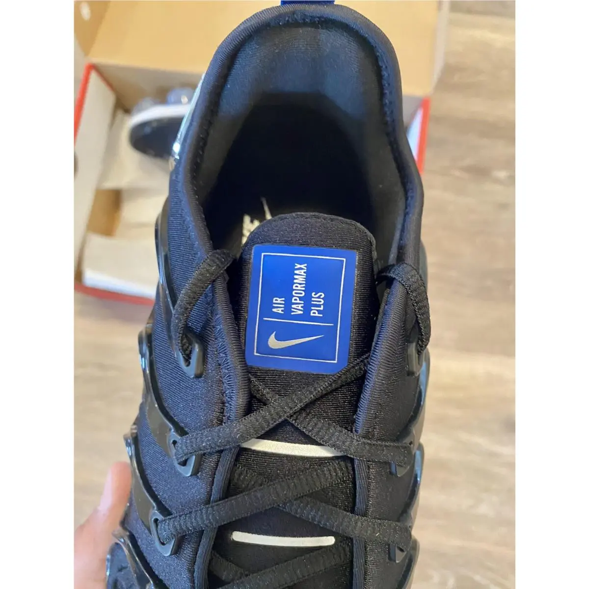 Nike shoes - Nike Air Vapormax Plus - Air Vapormax Plus - DH4300-001 - Black-Blue-Metallic Silver (UPC: 194954388878) 6