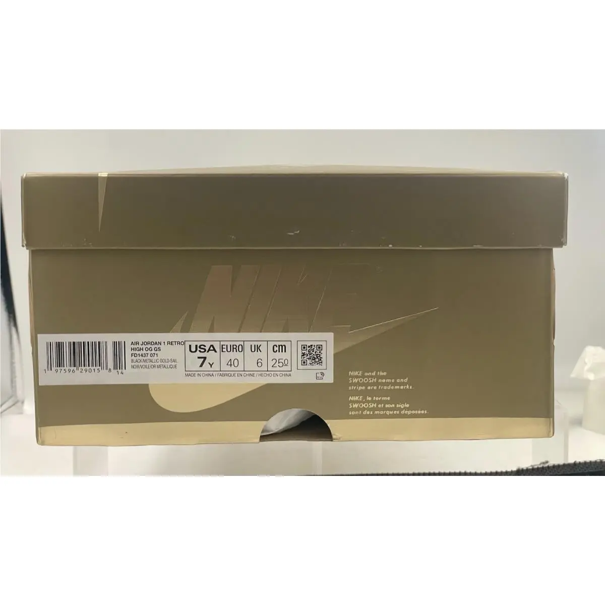 Nike shoes - Air Jordan 1 - Air - FD1437-071 - Black 3