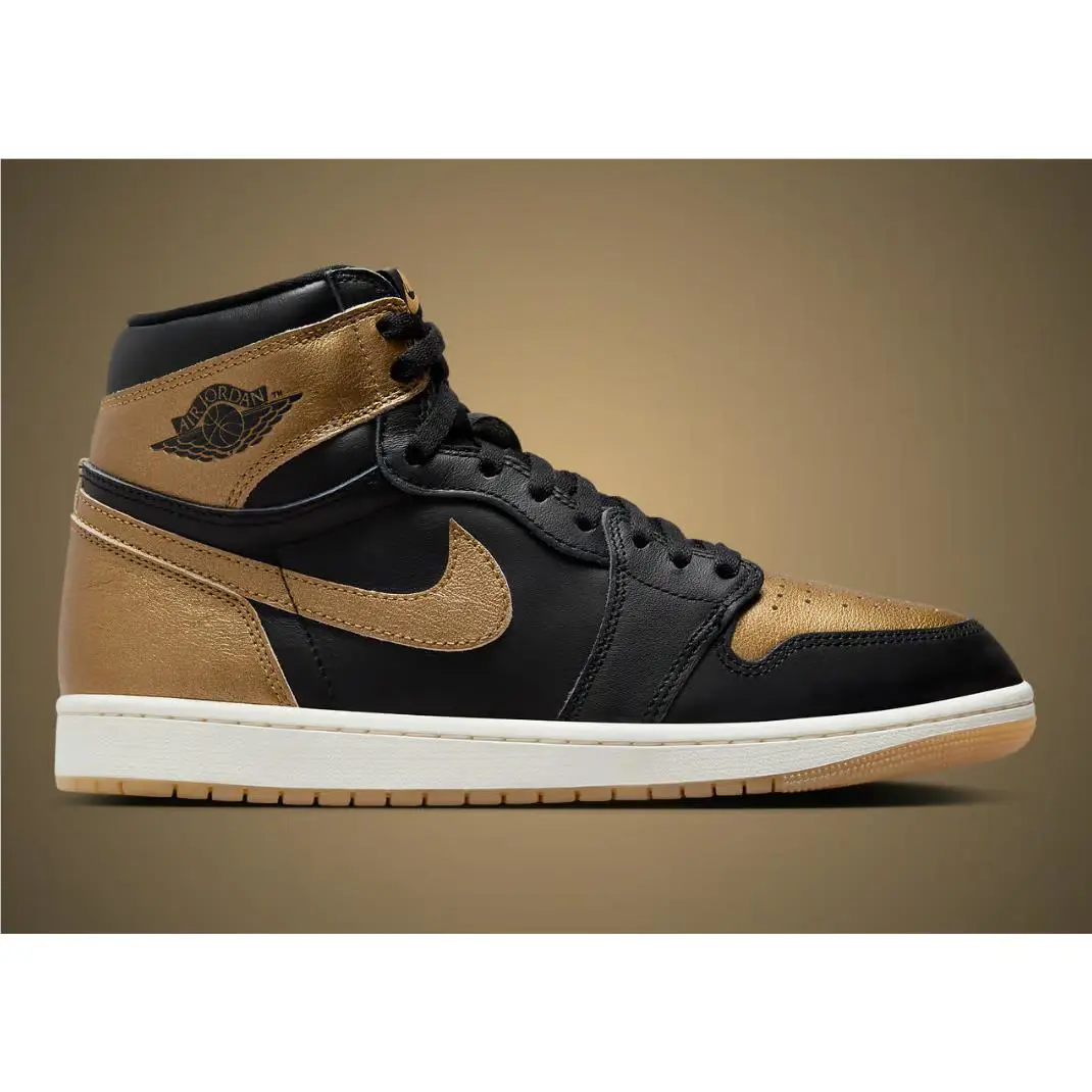 Nike shoes - Air Jordan 1 Retro High OG - FD1437 071 - Black/Metallic Gold-Sail (UPC: 197596290158) 3