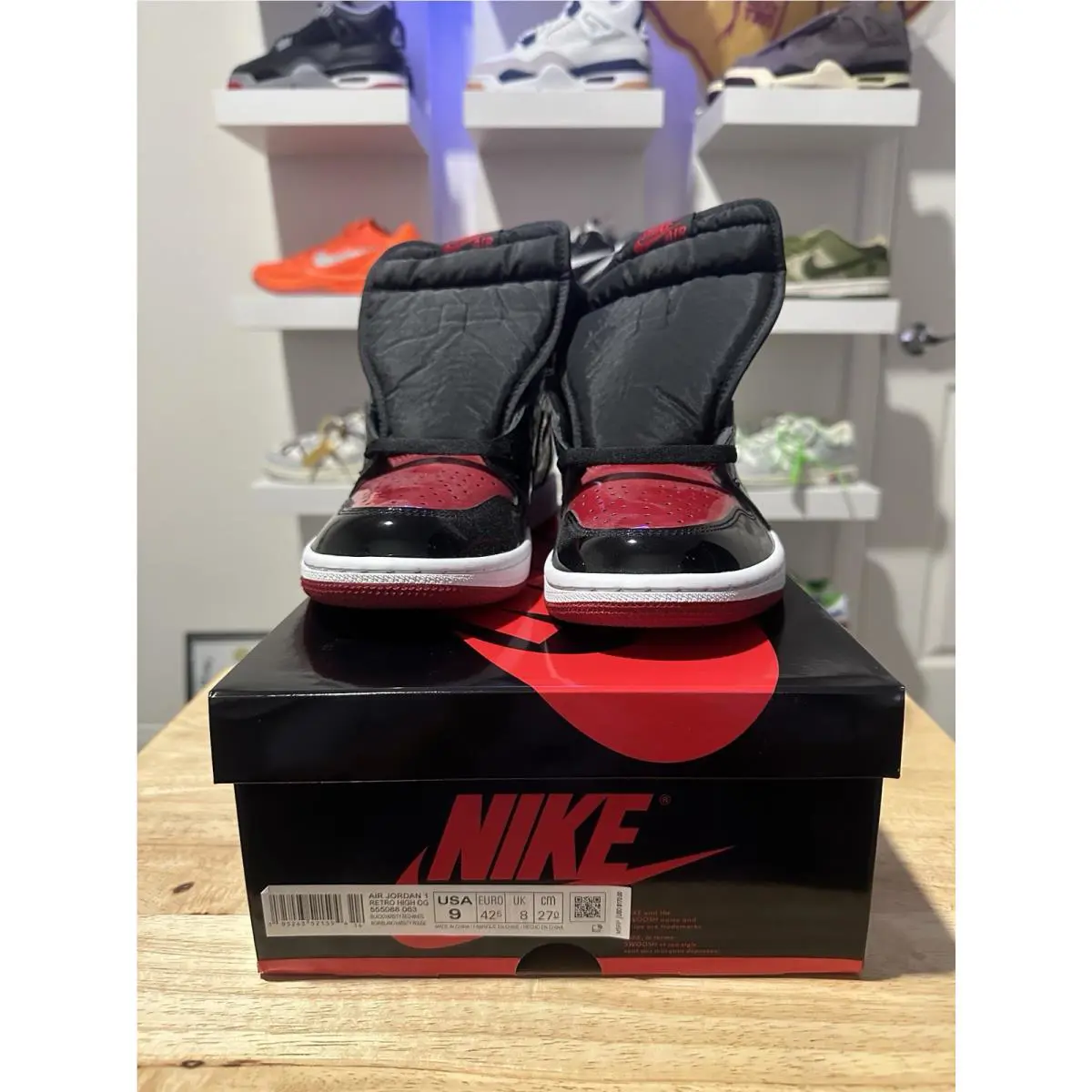 Nike shoes - Air Jordan 1 - Air - 555088-063 - red and black 0