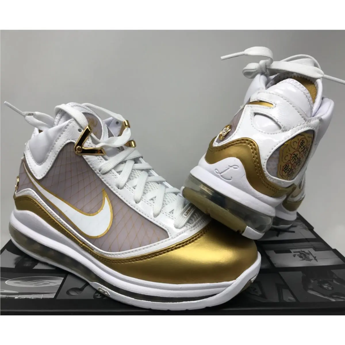 Nike shoes - Nike Air Max LeBron 7 - CU5646-100 - Gold (UPC: 0193657921276) 0
