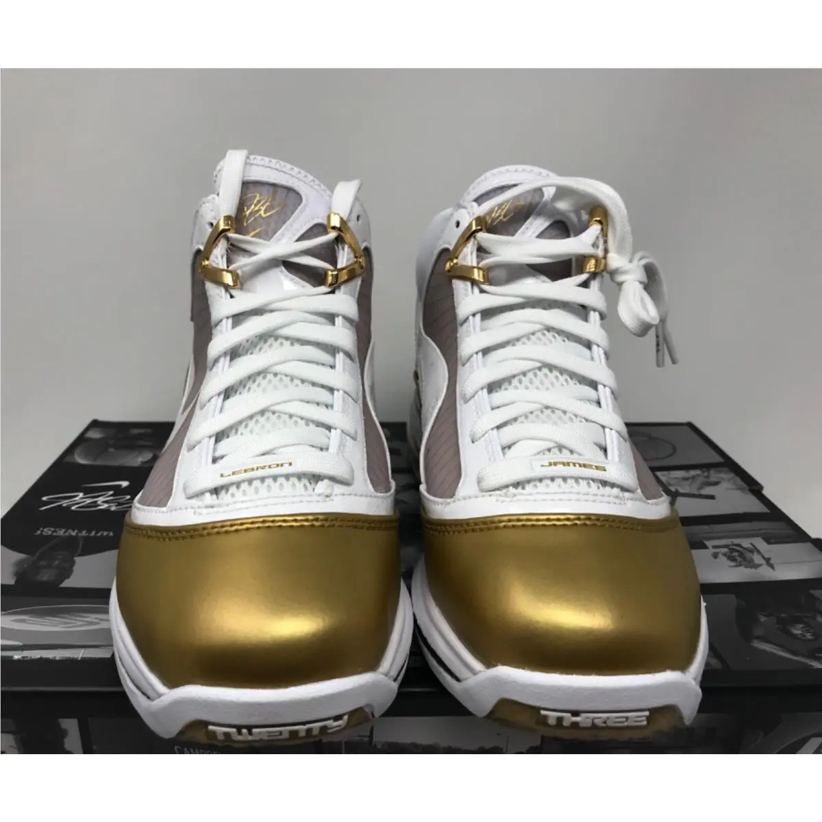 Nike shoes - Nike Air Max LeBron 7 - CU5646-100 - Gold (UPC: 0193657921276) 1