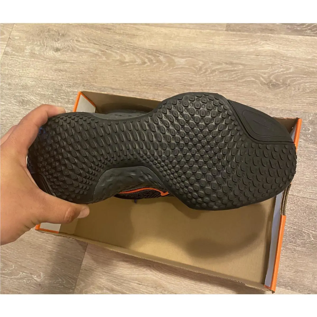 Nike shoes - Nike ZoomX Invincible Run Flyknit - DO6382-001 - Black-Racer Blue-Total Orange (UPC: 195244516438) 9