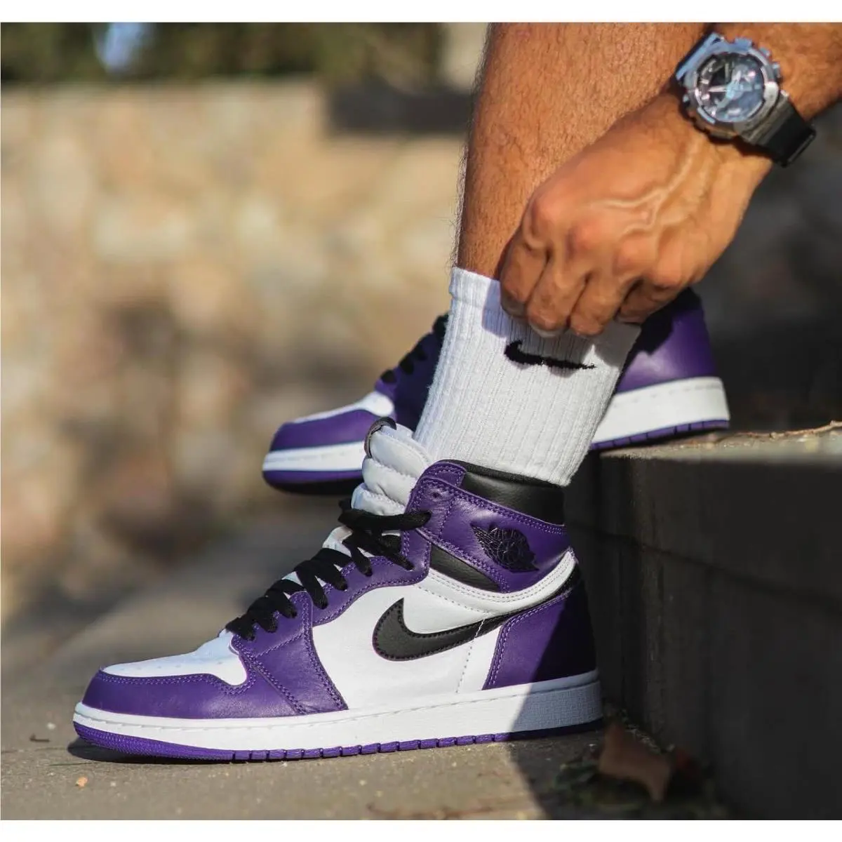 Nike shoes - Air Jordan 1 - Air - 555088-500 - Purple (UPC: 0193658125543) 2