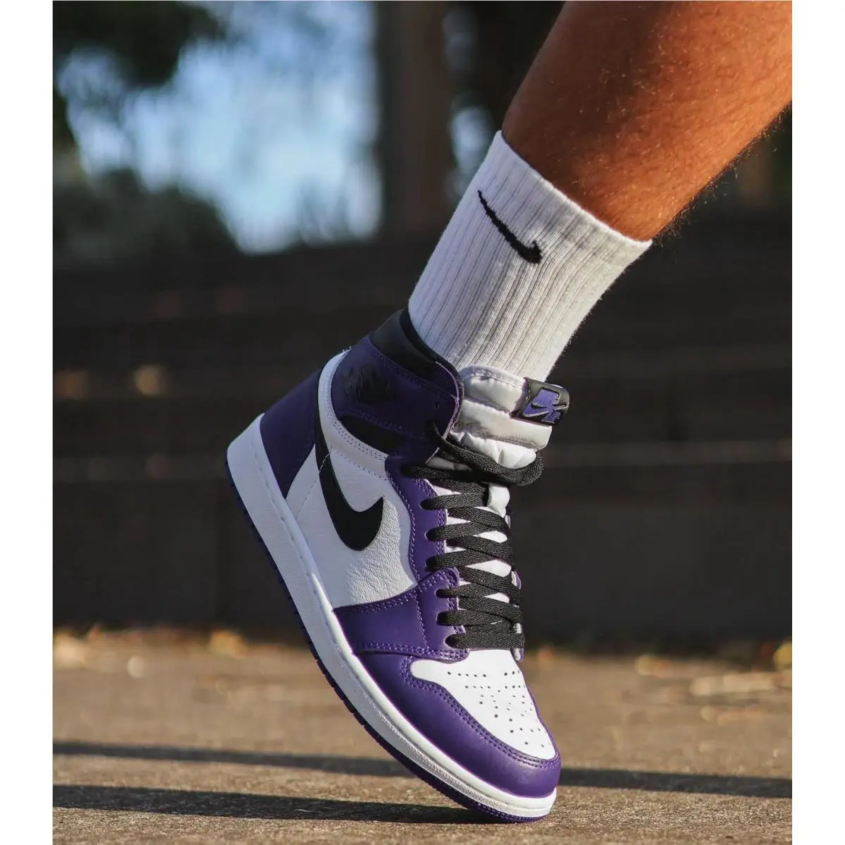 Nike shoes - Air Jordan 1 - Air - 555088-500 - Purple (UPC: 0193658125543) 3