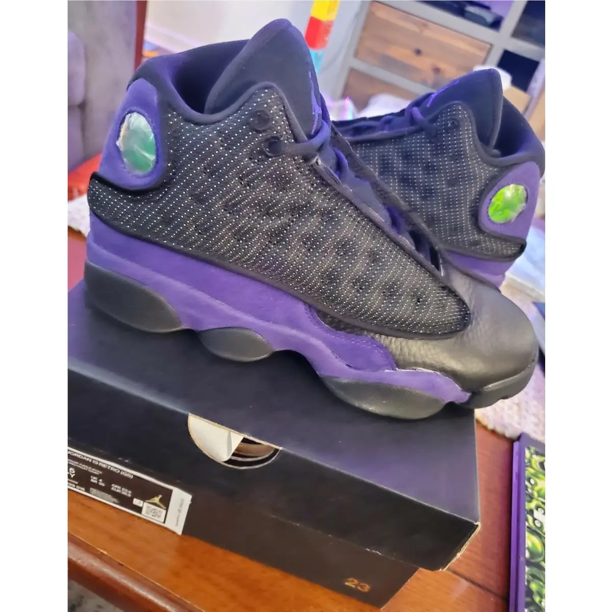 Nike shoes - Air Jordan 13 - Air - DJ5982-015 - BLACK/COURT PURPLE-WHITE 0