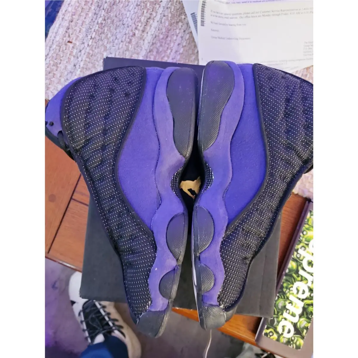 Nike shoes - Air Jordan 13 - Air - DJ5982-015 - BLACK/COURT PURPLE-WHITE 3