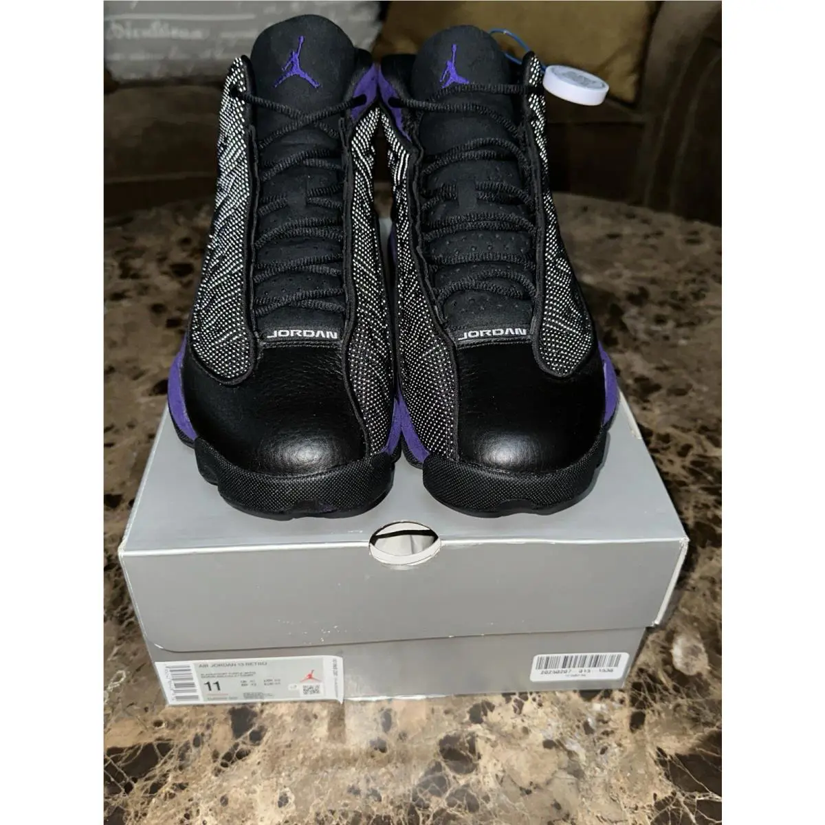 Nike shoes - Air Jordan 13 - Air - DJ5982-015 - Black, Manufacturer: Black/Court Purple-White (UPC: 0195242854280) 2