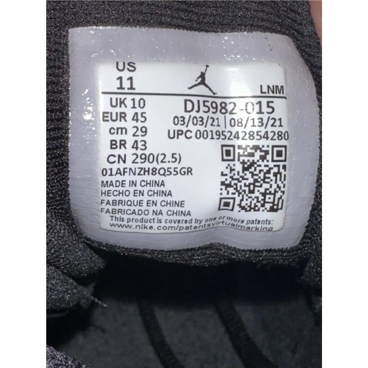 Nike shoes - Air Jordan 13 - Air - DJ5982-015 - Black, Manufacturer: Black/Court Purple-White (UPC: 0195242854280) 5