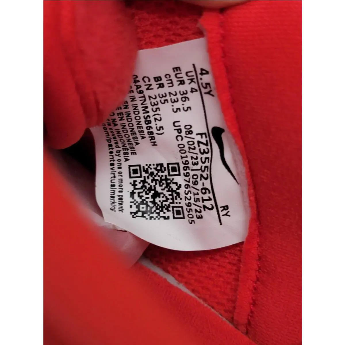 Nike shoes - Nike Air Force 1 - Air Force - FZ3552-612 - Red 4