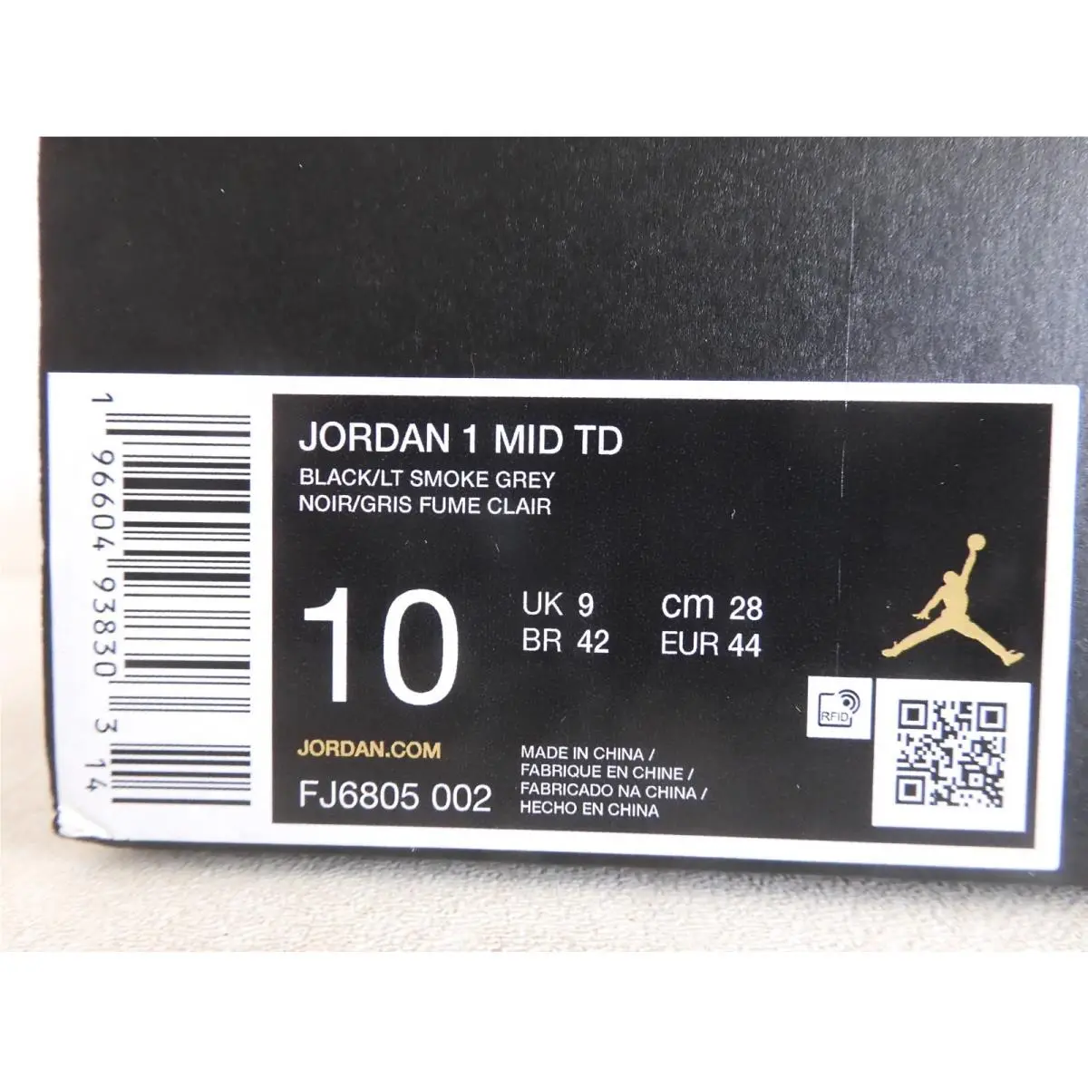 Nike shoes - Nike Air Jordan 1 - Air - FJ6805-002 - Black (UPC: 196604938303) 6