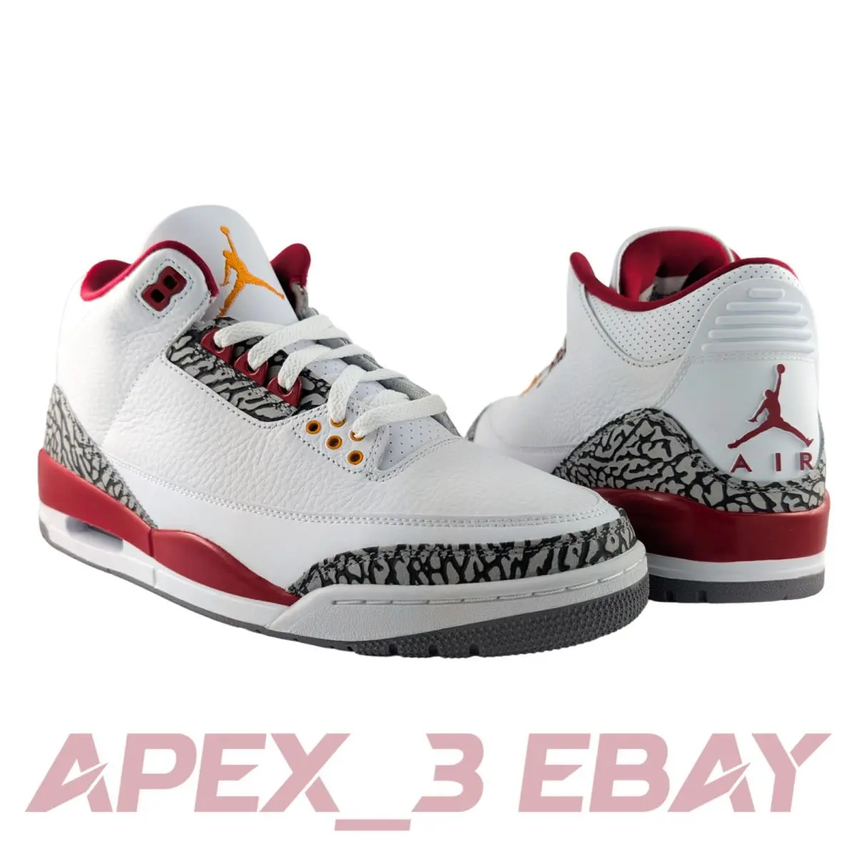 Nike Air Jordan 3 Retro Cardinal Red Size 6.5Y CT8532-126 IN Hand