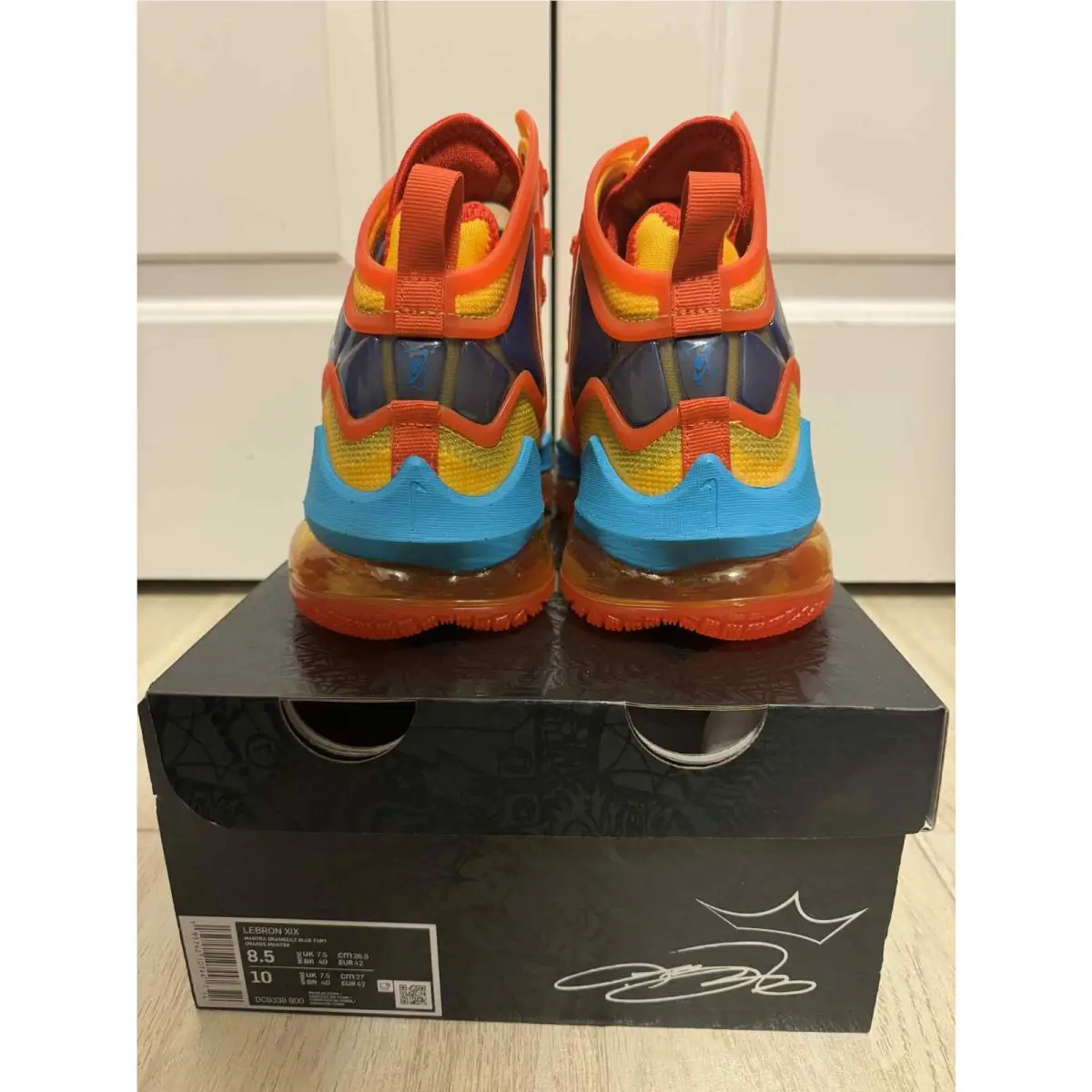 Nike shoes - Nike Lebron 19 Tune Squad - DC9338-800 - Mantra Orange/University Gold/University Red/Light Blue Fury 1