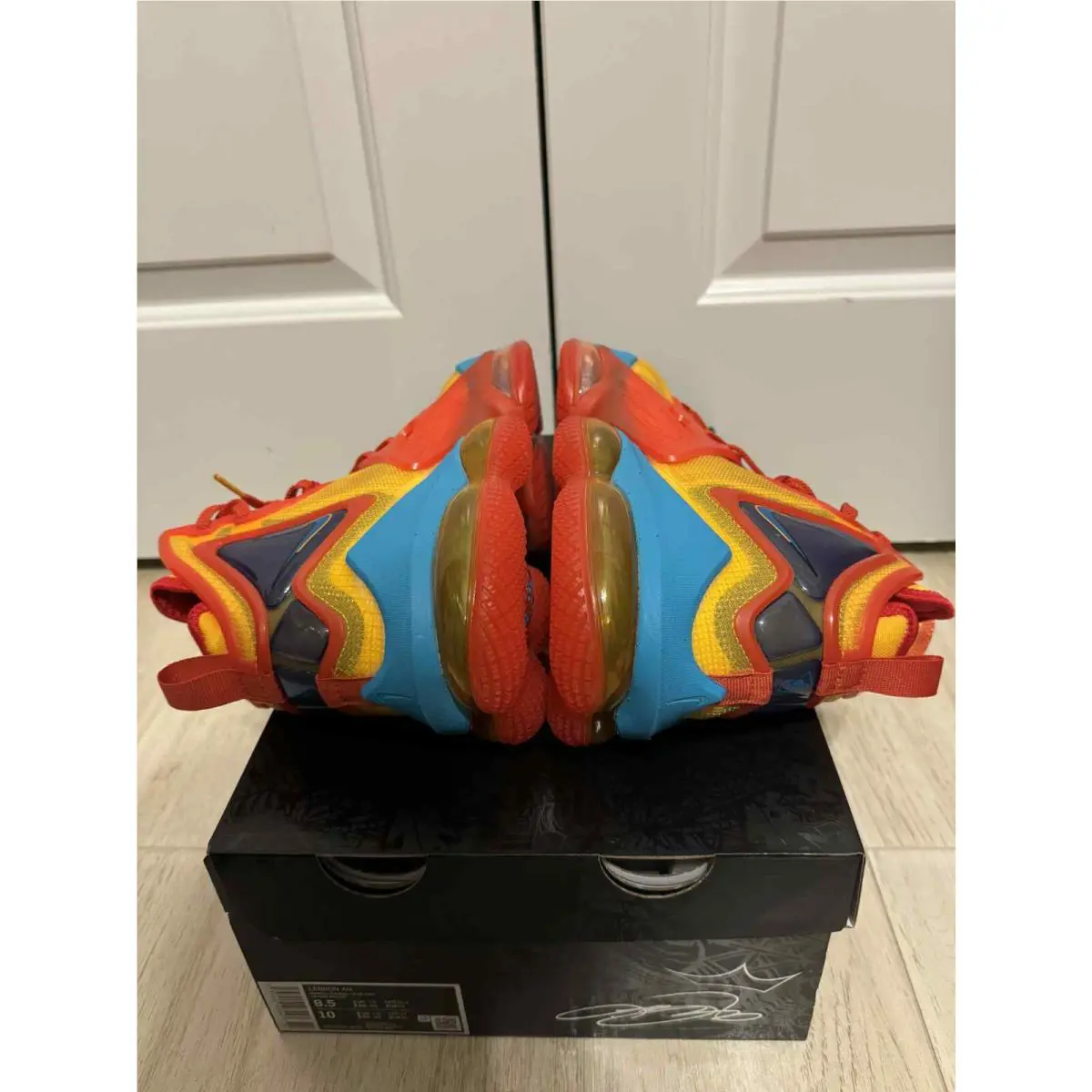 Nike shoes - Nike Lebron 19 Tune Squad - DC9338-800 - Mantra Orange/University Gold/University Red/Light Blue Fury 2