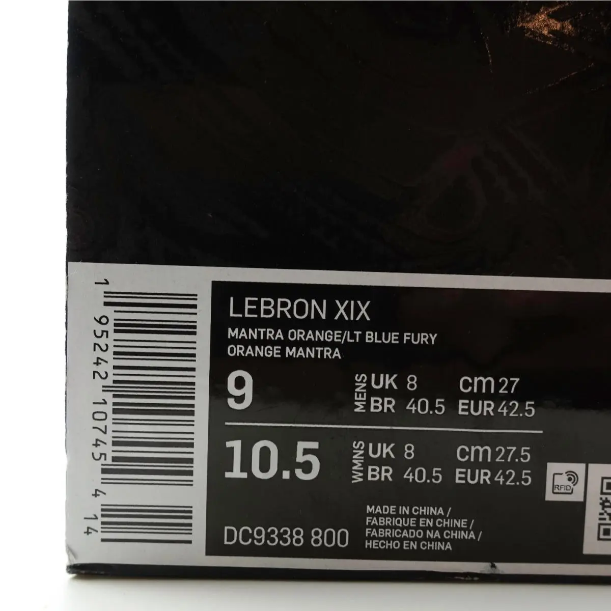 Nike shoes - Nike Lebron XIX - Lebron XIX - DC9338 800 - Orange 9