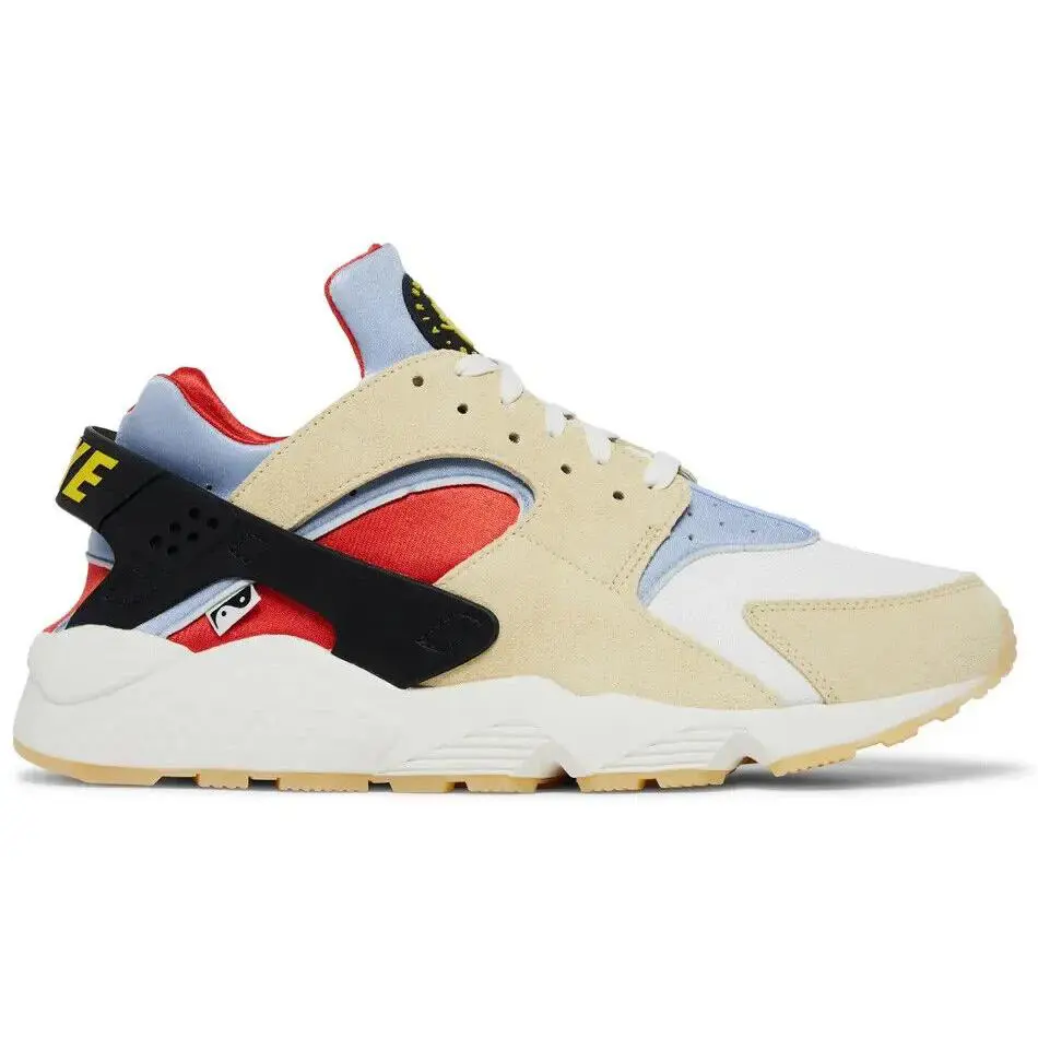 Nike Air Huarache Yin Yang Yellow Sail Blue Black DV2117-700 Men`s Size 8 - Yellow