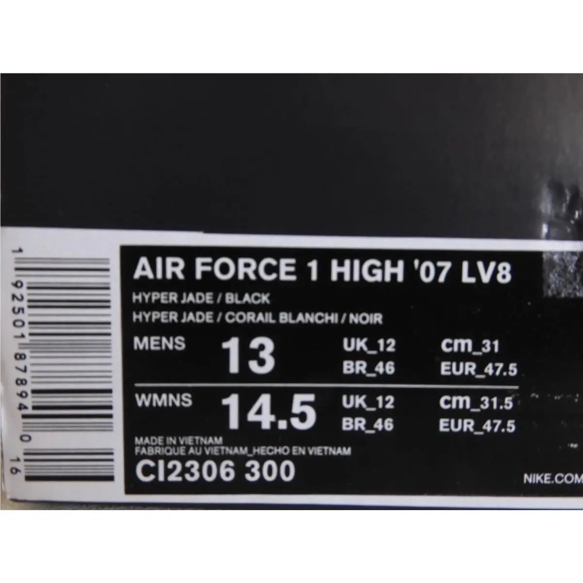 Nike shoes - Nike Air Force 1 `07 LV8 - CI2306-300 - Green (UPC: 1925018788940) 3