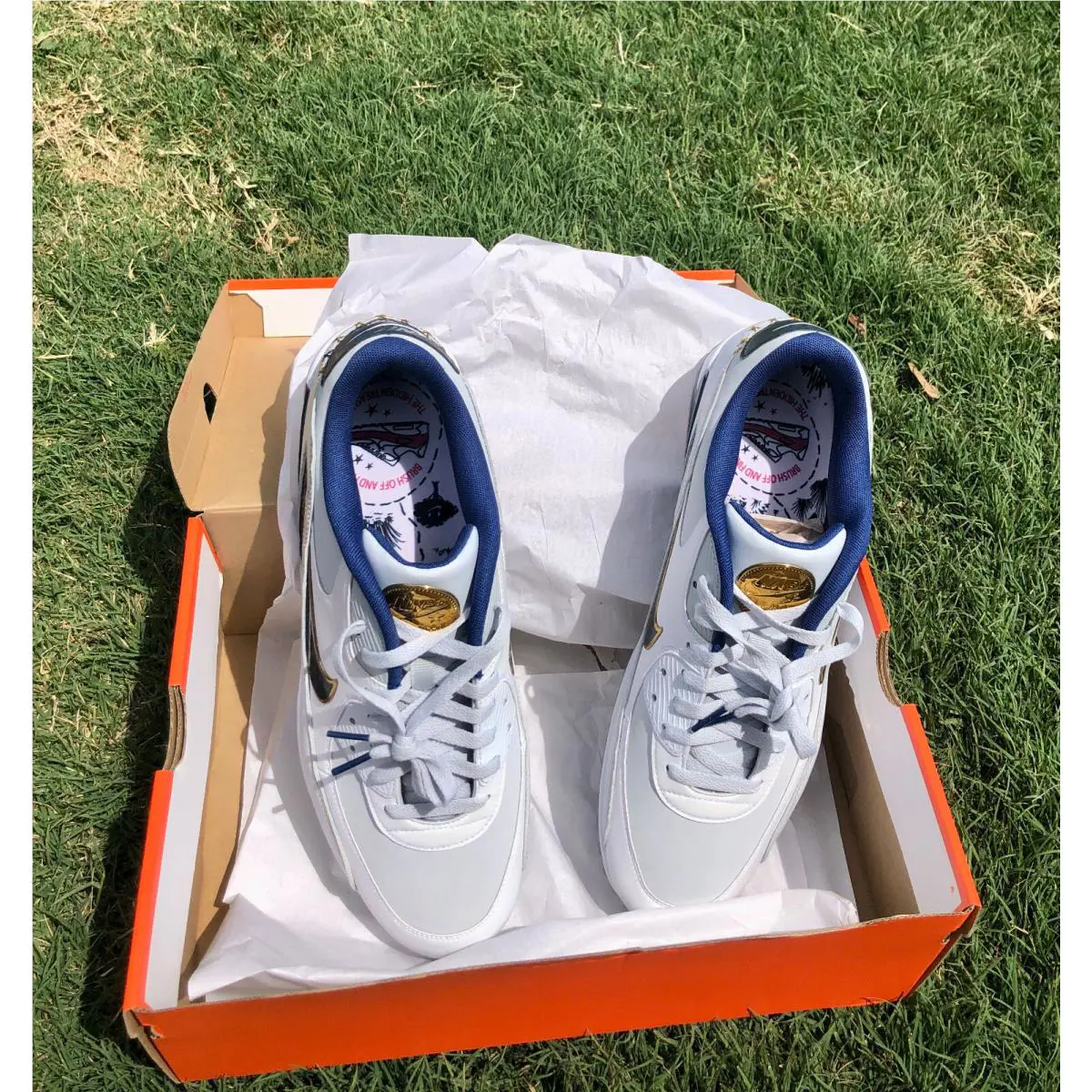 Nike shoes - Nike Air Max 90 Golf - FB5055 041 - White 4