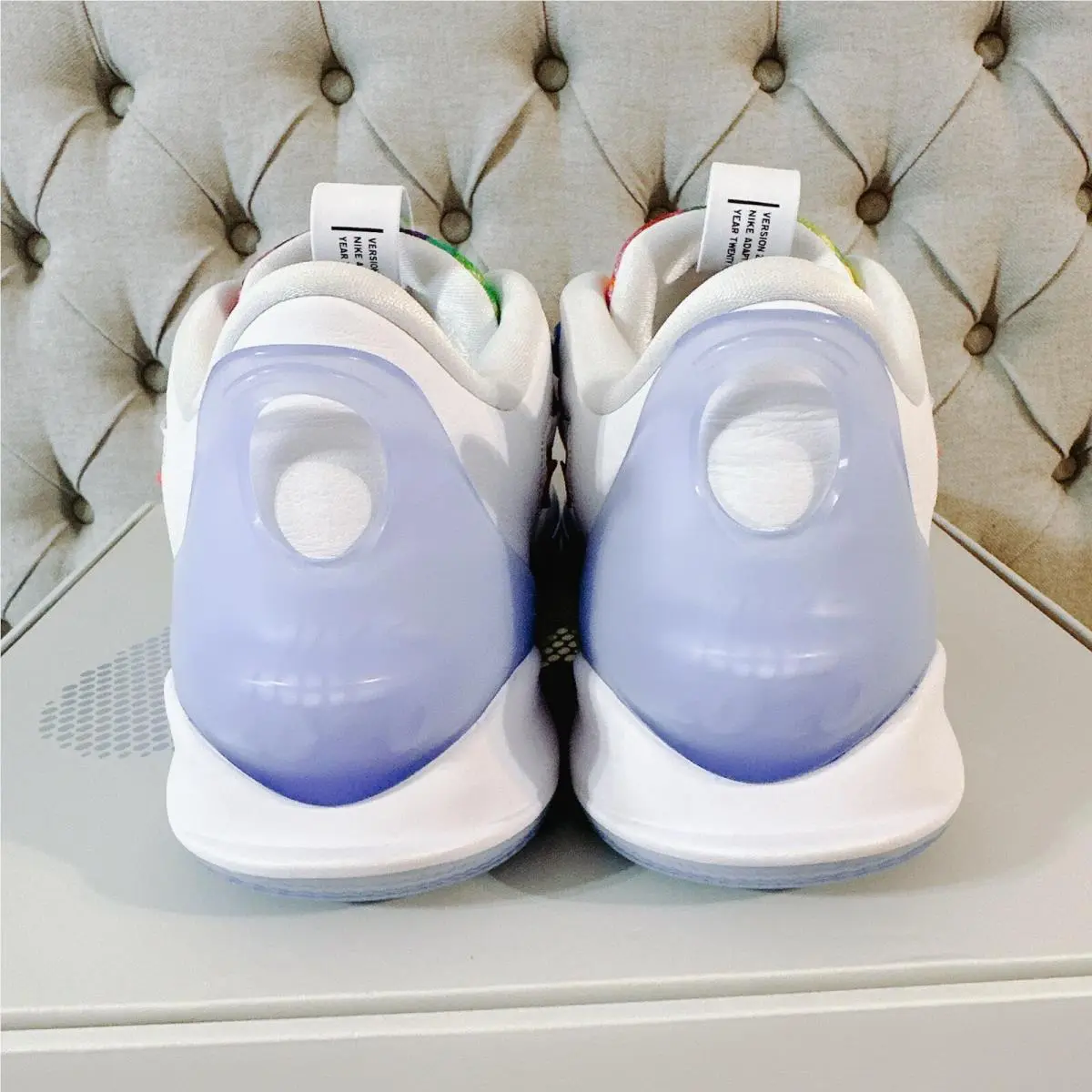 Nike shoes - Nike Adapt BB 2.0 - Adapt - BQ5397-100 - White Blue Tie Dye, Manufacturer: White/Black-Multi-Color (UPC: 193658812252) 6