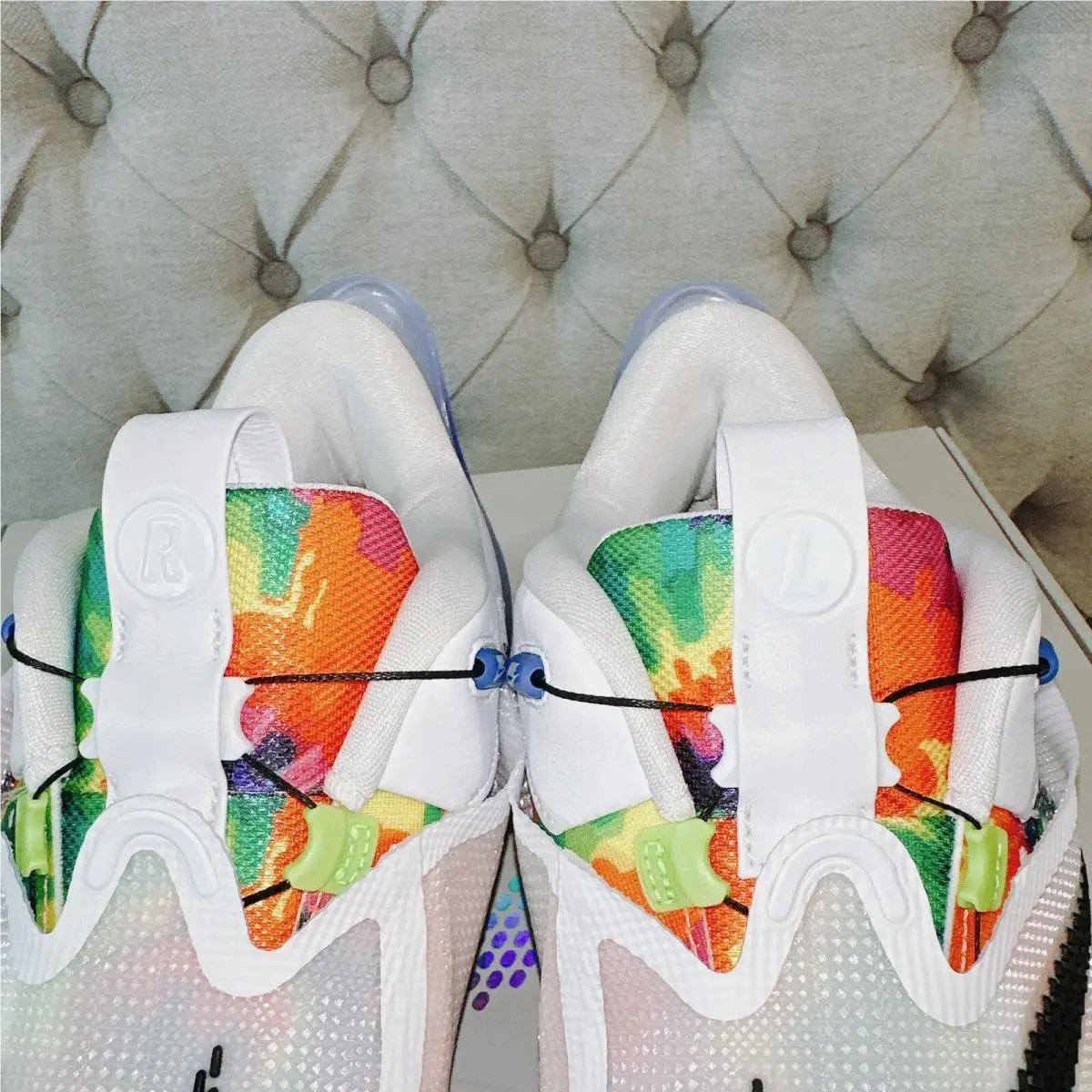 Nike shoes - Nike Adapt BB 2.0 - Adapt - BQ5397-100 - White Blue Tie Dye, Manufacturer: White/Black-Multi-Color (UPC: 193658812252) 10