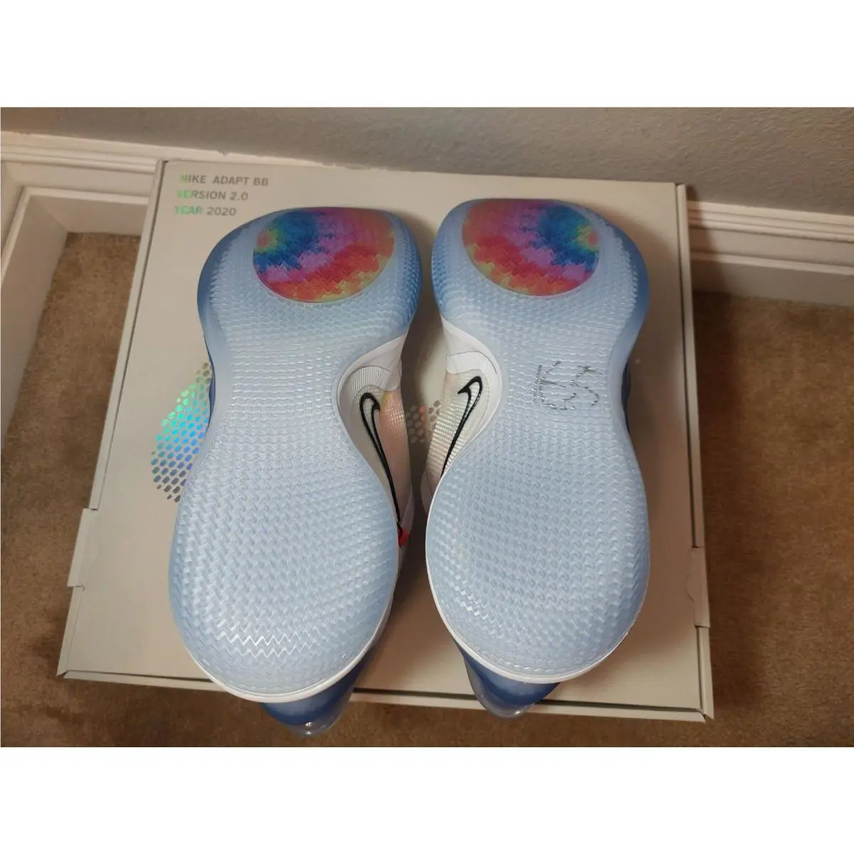 Nike shoes - Nike Adapt BB 2.0 2020 - BQ5397100 - White/Black-Multi-Color (UPC: 0193658812283) 3