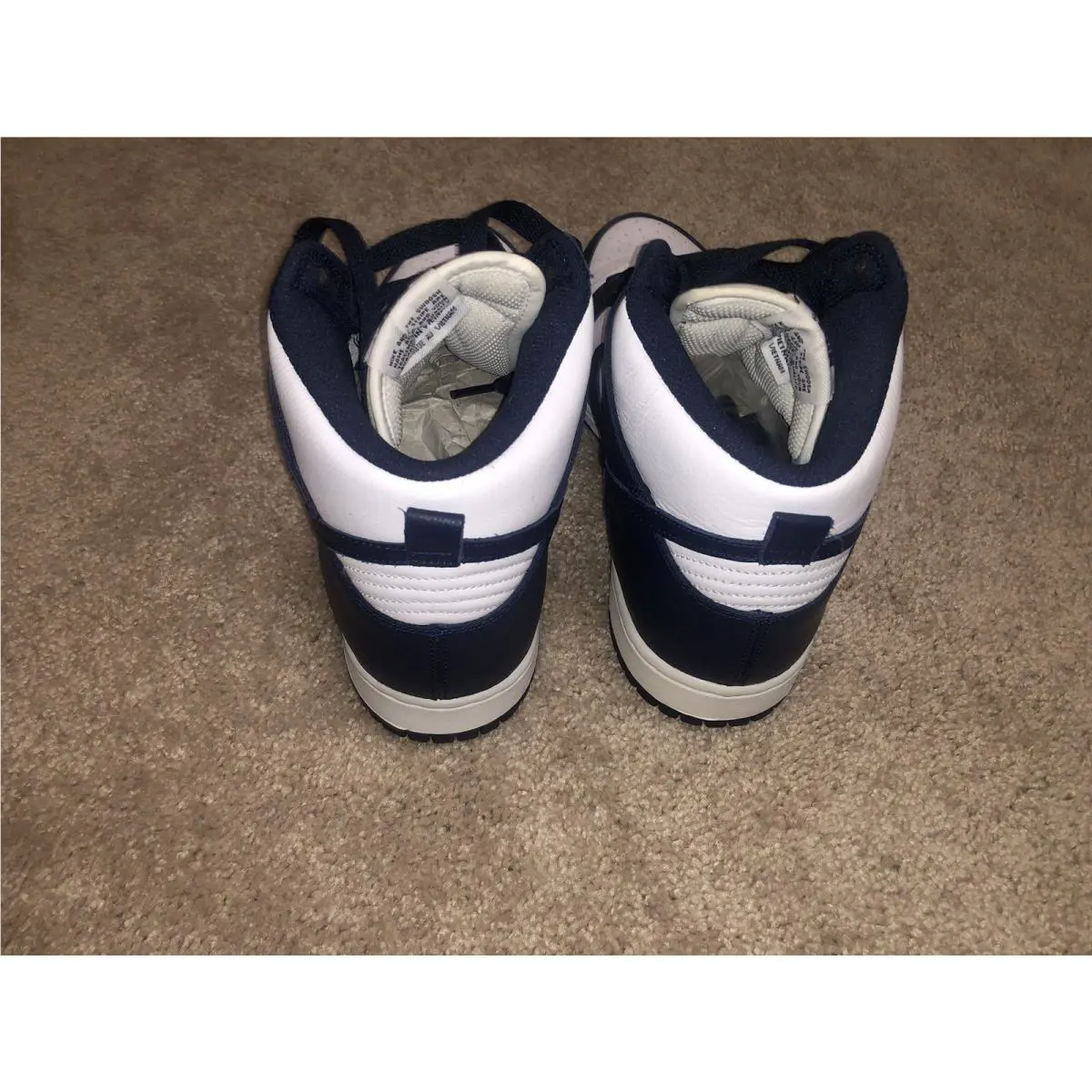 Nike shoes - Nike Dunk - Dunk - DD1399-104 - Blue, Manufacturer: White/Midnight Navy (UPC: 0195238789480) 2