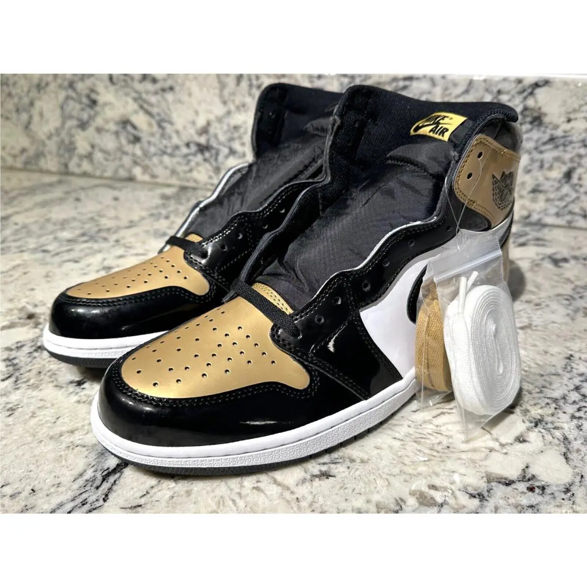 Nike shoes - Air Jordan 1 - Air - 861428-007 - Gold (UPC: 0191887134077) 0