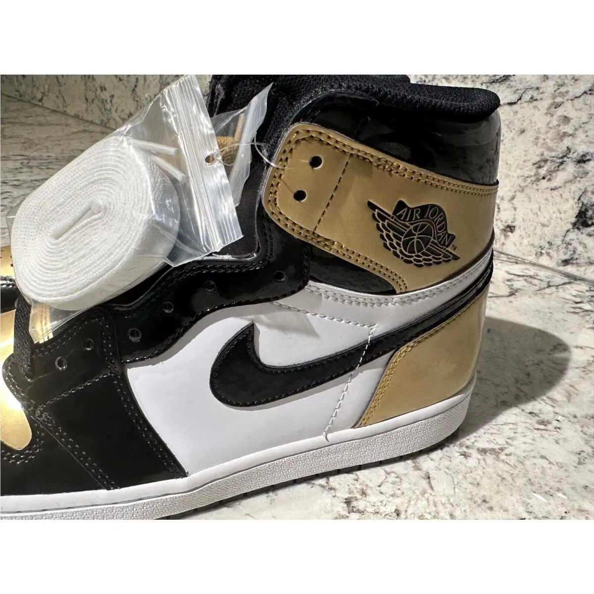Nike shoes - Air Jordan 1 - Air - 861428-007 - Gold (UPC: 0191887134077) 4
