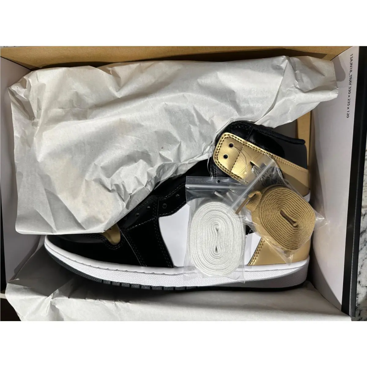 Nike shoes - Air Jordan 1 - Air - 861428-007 - Gold (UPC: 0191887134077) 17
