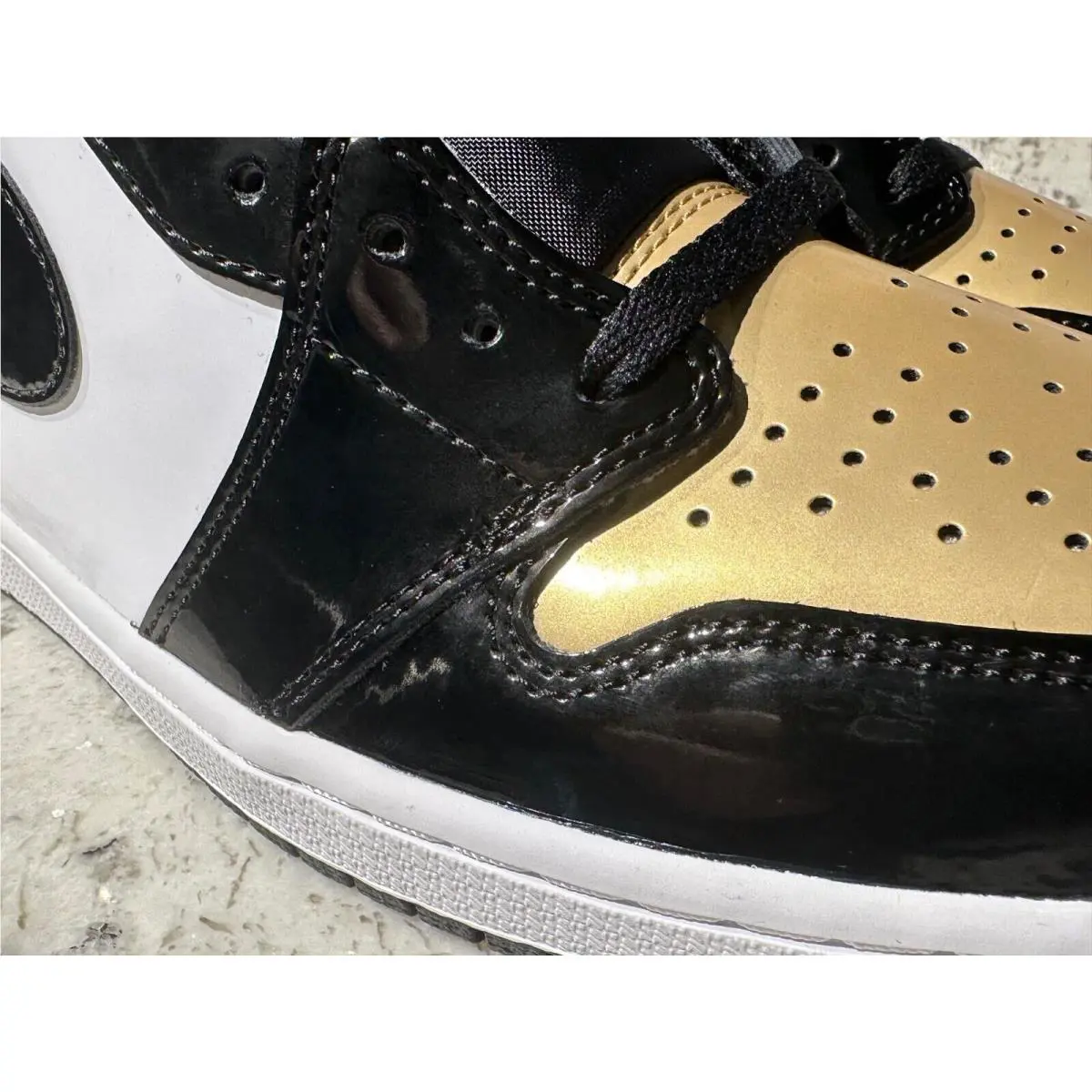 Nike shoes - Air Jordan 1 - Air - 861428-007 - Gold (UPC: 0191887134077) 7