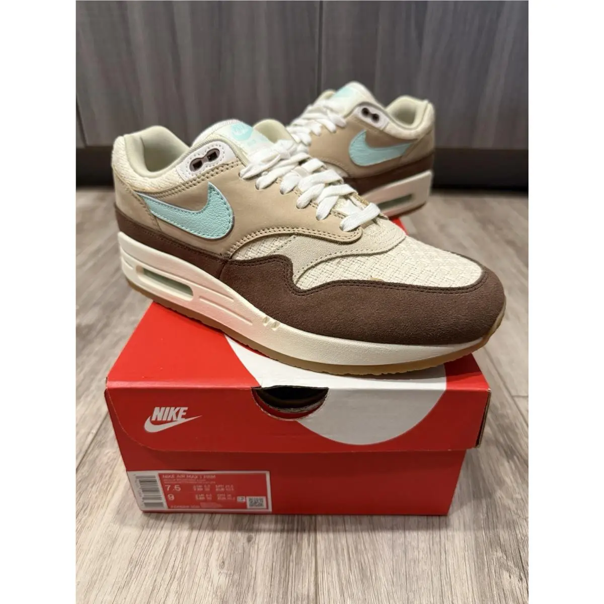 Nike Air Max 1 Crepe FD5088-200 Men’s 7.5 DS — Crepe / Hemp