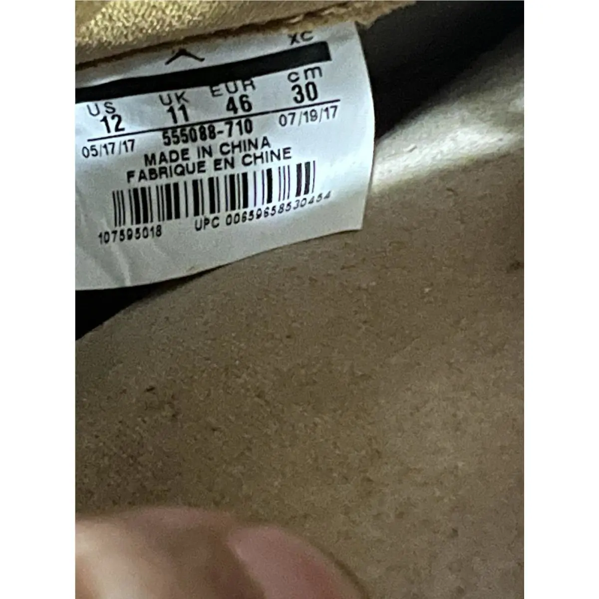 Nike shoes - Air Jordan 1 - Air - 555088-710 - Brown (UPC: 0659658530454) 0