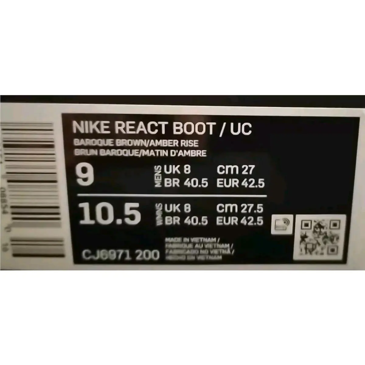 Nike shoes - Nike React Boot - React Boot - CJ6971200 - Brown 9