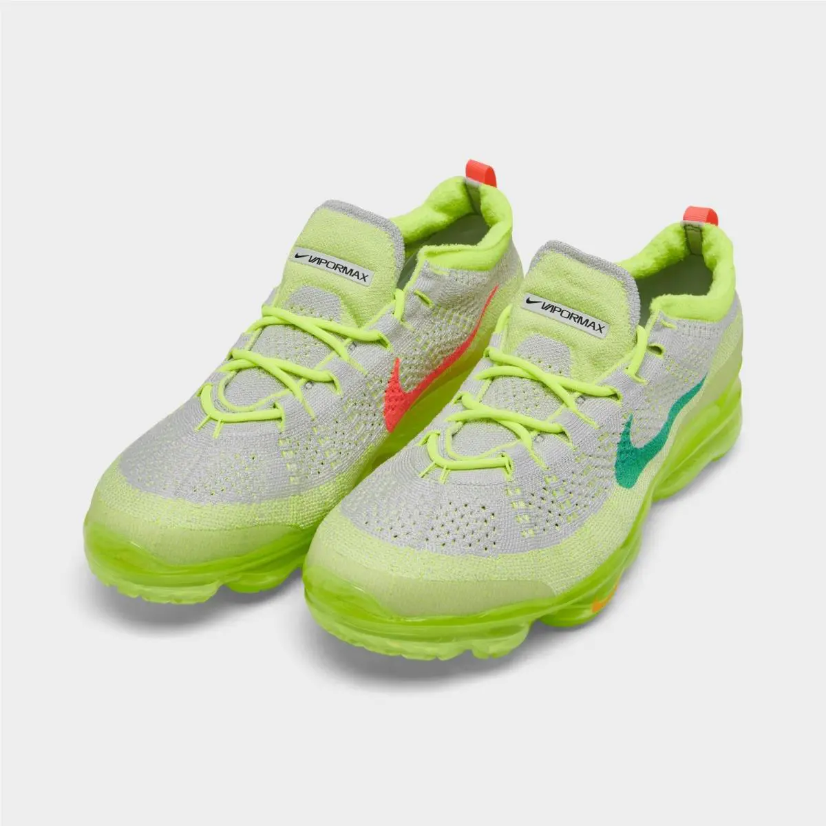 Nike Air Vapormax 2023 Flyknit Running Shoes Grey / Volt Sz 11 FZ4016 001