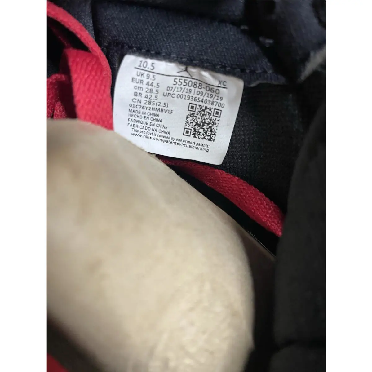 Nike shoes - Nike Air Jordan 1 - Air - 555088060 - Black 8