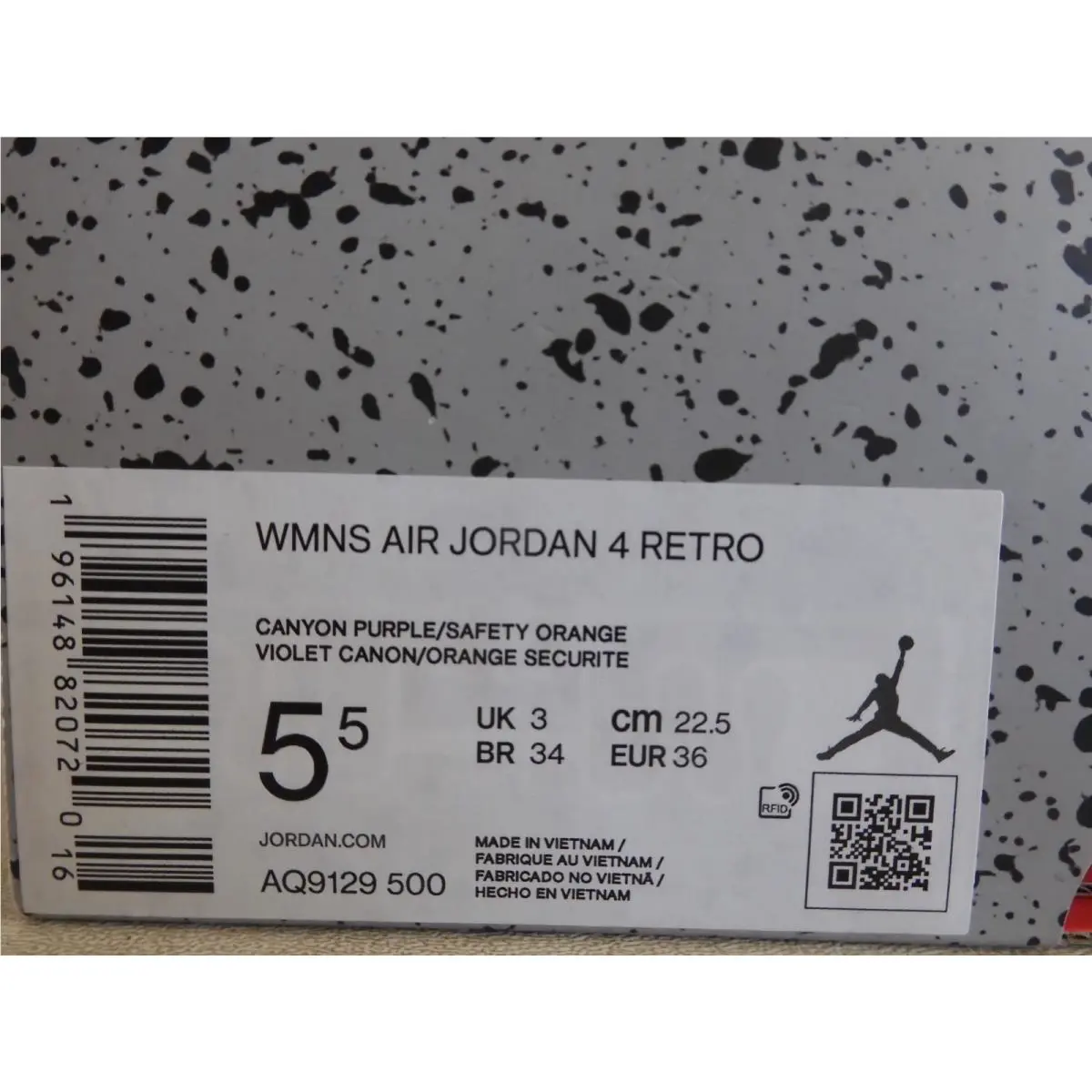 Nike shoes - Nike Air Jordan 4 - Air - AQ9129500 - Purple (UPC: 0196148820829) 6