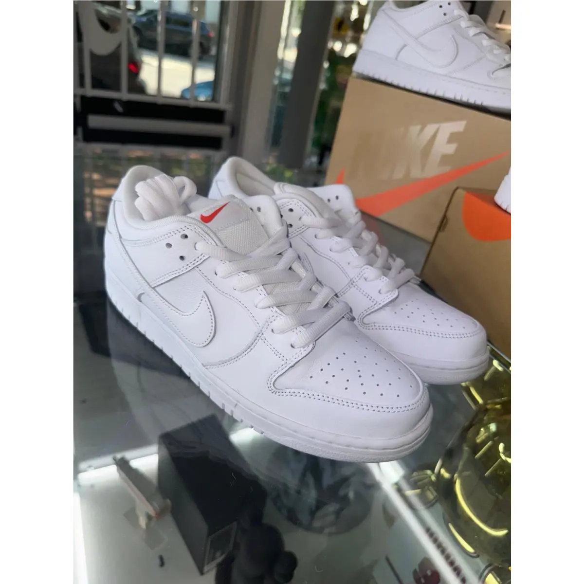 Nike shoes - Nike SB Dunk - Dunk - FJ1674-100 - White, Manufacturer: White/White/White/White 2