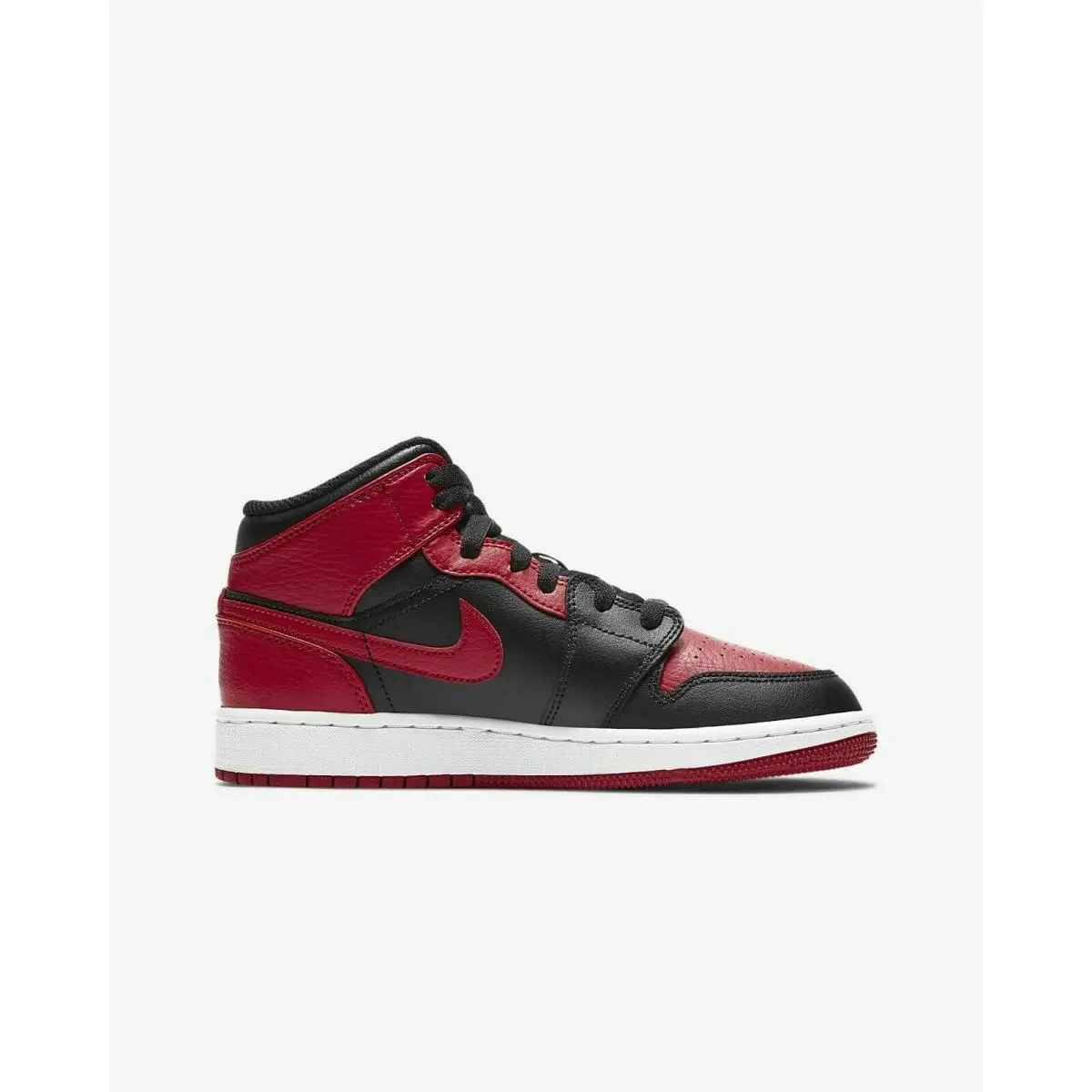 Nike shoes - Air Jordan 1 Mid - Air Mid - 554725-074 - Black/University Red/Black/White 0