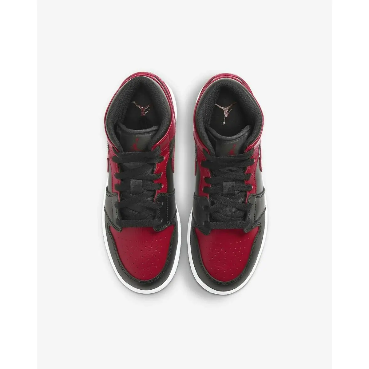Nike shoes - Air Jordan 1 Mid - Air Mid - 554725-074 - Black/University Red/Black/White 2