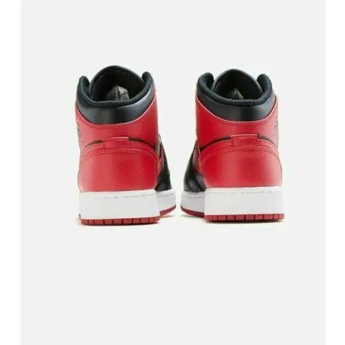 Nike shoes - Air Jordan 1 Mid - Air Mid - 554725-074 - Black/University Red/Black/White 3