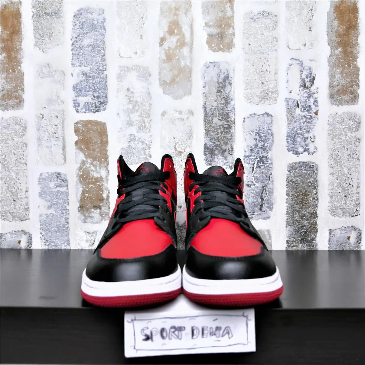 Nike shoes - Jordan Air 1 Mid GS - 554725-074 - Red, Manufacturer: Red 2