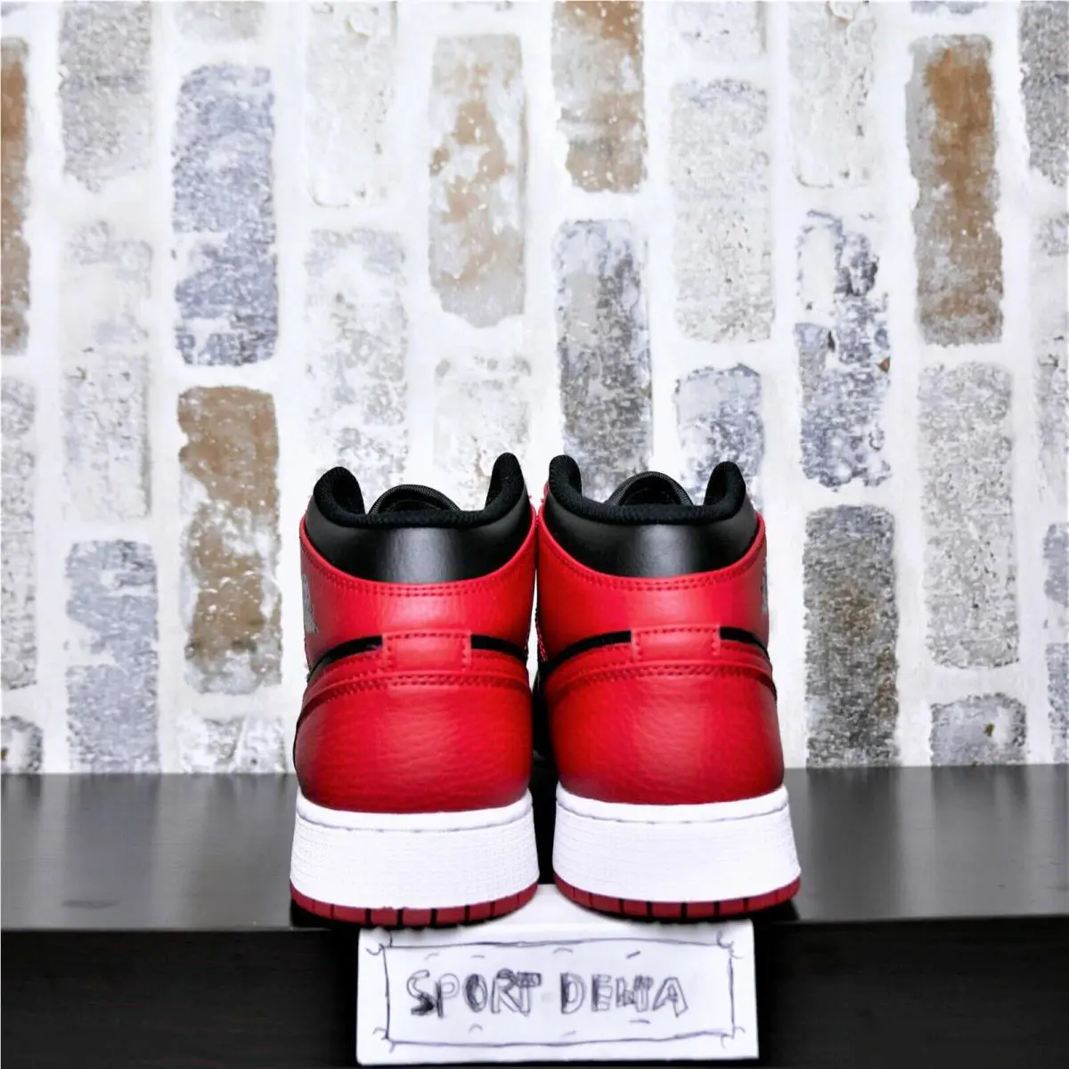 Nike shoes - Jordan Air 1 Mid GS - 554725-074 - Red, Manufacturer: Red 3
